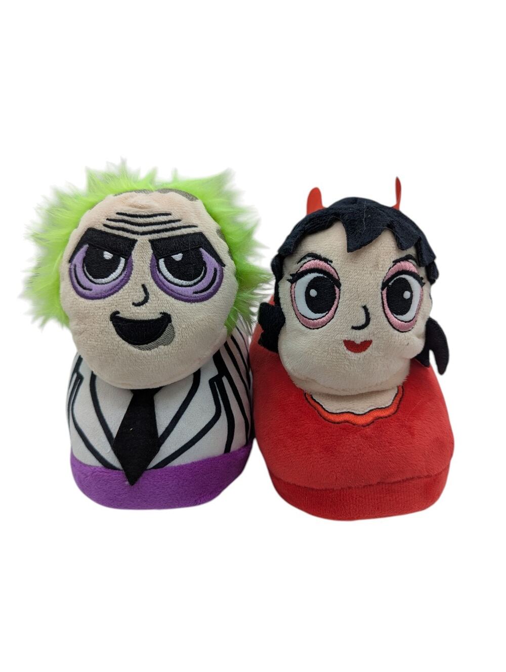 Beetlejuice "It's Show Time" House Shoes Slippers Women's Size 11/12 Lydia Deetz
